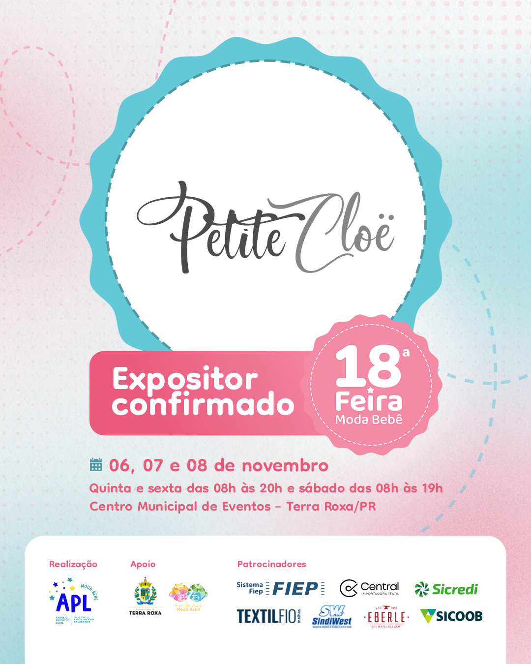 ✨ Petite Cloë & Lucavie na 18ª Feira da Moda Bebê em Terra Roxa!